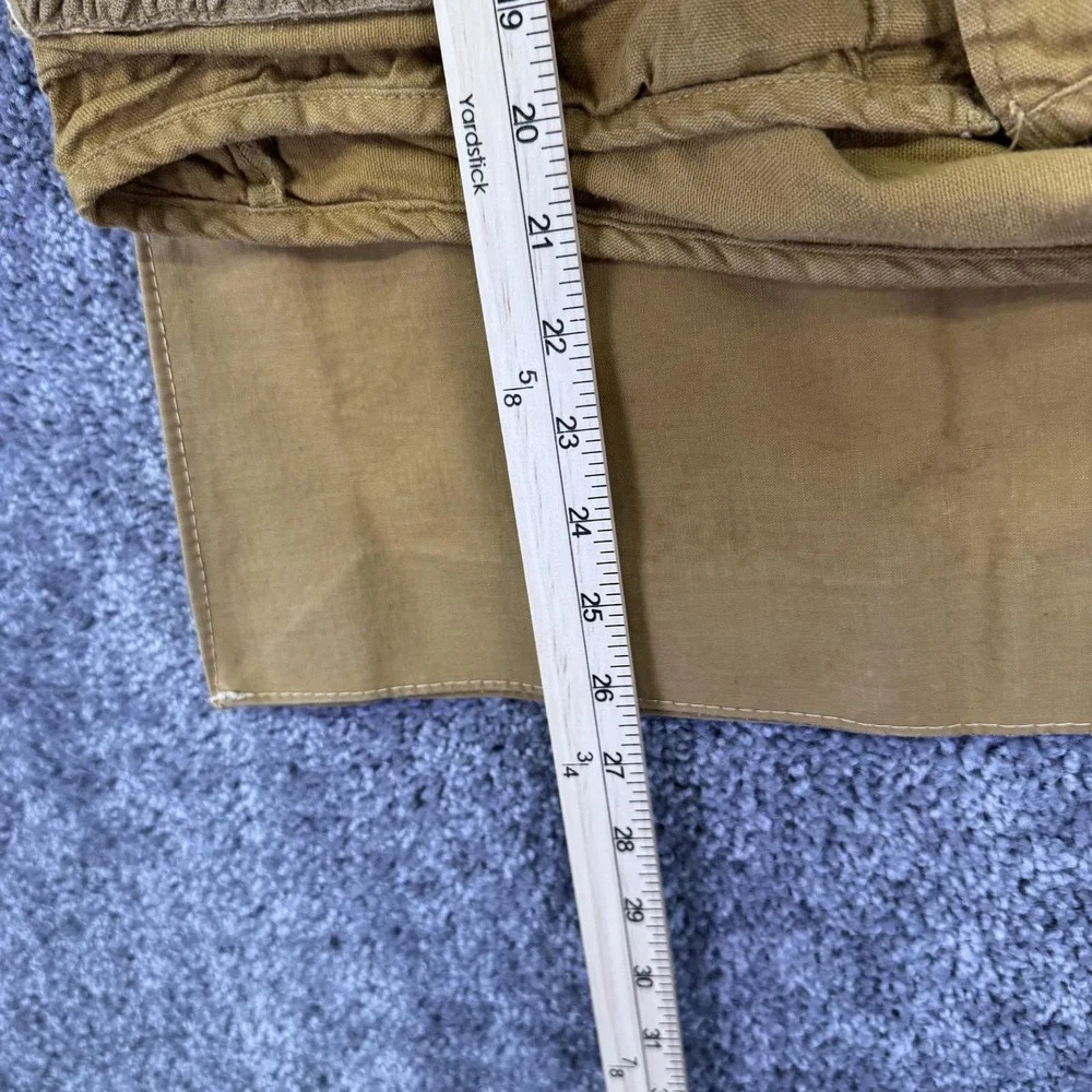 Vtg Saf-T-Bak Vest Mens Small Brown Canvas Hunting Game Pocket Water Repellent
